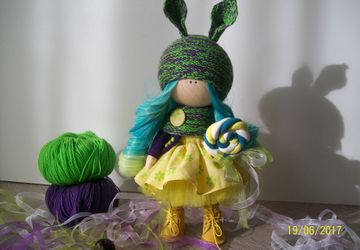 Кукла игровая интерьерная текстильная