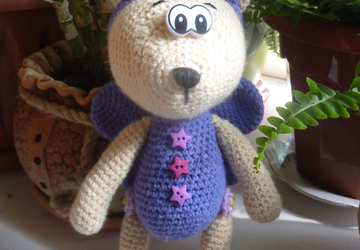 Мишка-бабочка