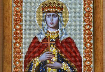 Икона вышивка бисером