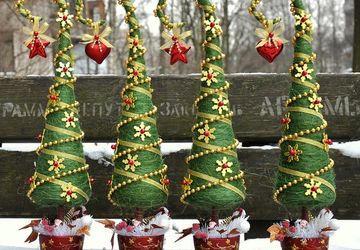 Как сделать елочку из сизаля