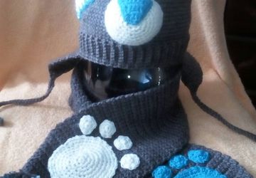 Шапка-Мишка + шарф