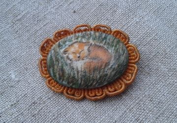 Брошь "Лисенок"