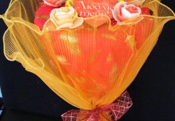 Букет из мягких игрушек "Люблю тебя!"