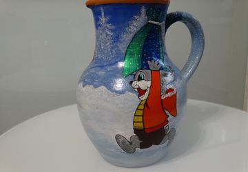 Новогодний кувшин —ваза.