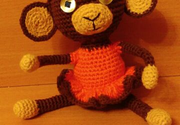 Вязаная обезьянка