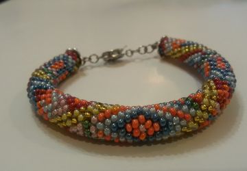 Браслет "Бисерный пэчворк"