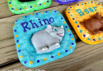 Забавное ремесло для детей! Картинки из гипса.