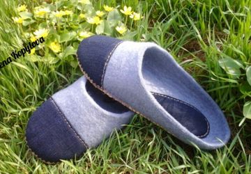 тапочки из шерсти