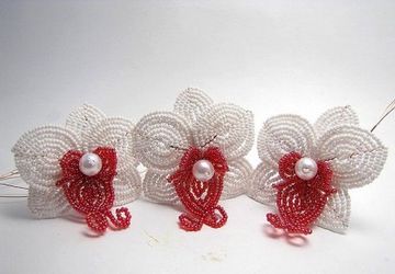 Орхидея из бисера мастер класс