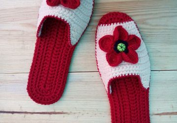 Тапочки домашние "Маки"