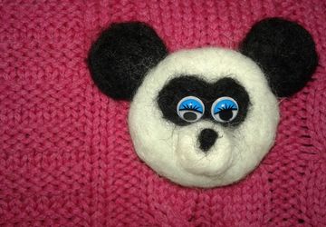 брошь-панда