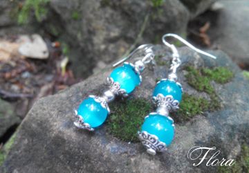 Сережки с кошачим глазом