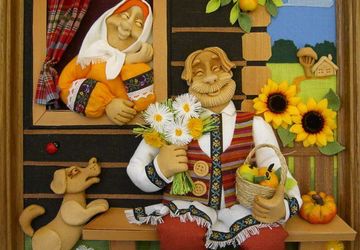 Панно на стену из соленого теста