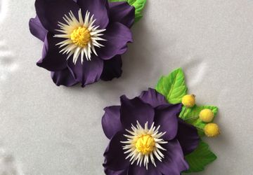 Заколки на волосы из фоамирана