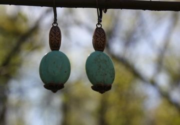 Серьги "Весеннее небо"