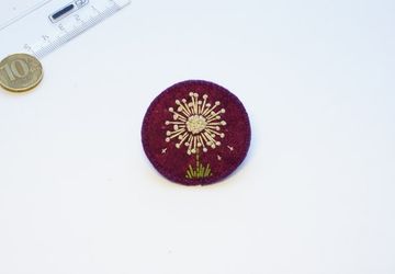 Брошь "Одуванчик"