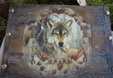 Шкатулка "Волк"