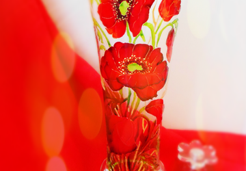 Ваза интерьерная "Маки"