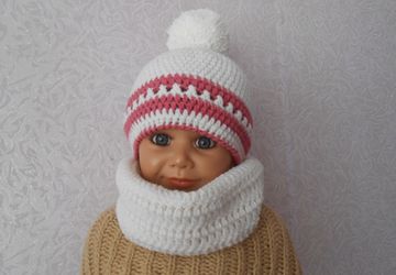 Комплект: шапочка и снуд