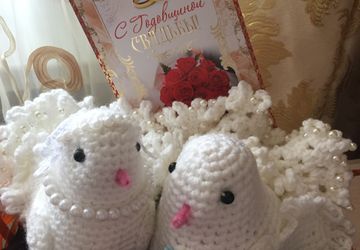 Вязаные голуби