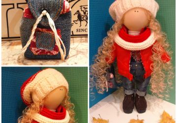 Текстильная кукла ручной работы