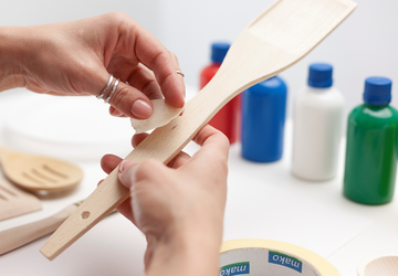 Яркие лопатки для кухни своими руками.