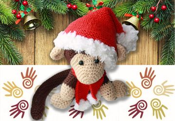 Вязаная обезьянка символ 2016 года