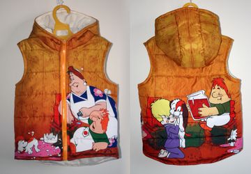 Безрукавка с капюшоном для мальчика