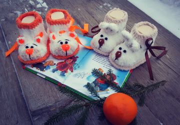 Плюшевые пинетки