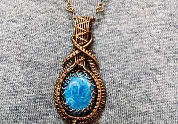 Кулон в стиле Wire wrapping
