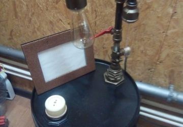 Бочка- светильник в стиле лофт