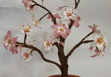 Ночник Сакура из бисера