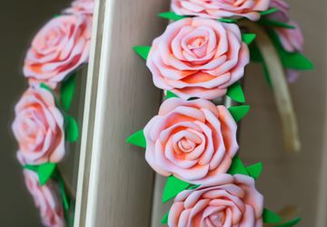 Ободок с розами