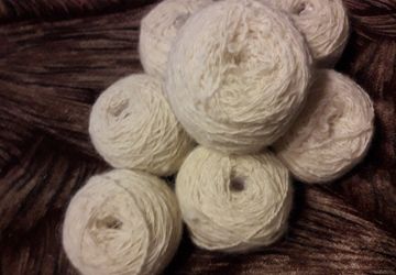 Пряду собачью шерсть. За 100г