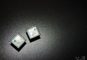 Запонки "Киты"