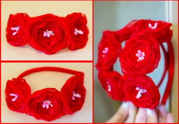 Ободок красный