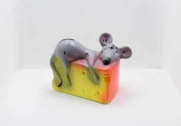 Копилка "Мышь на сыре"