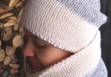 Шапка и снуд двойные