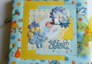 Детский фотоальбом на первый год жизни