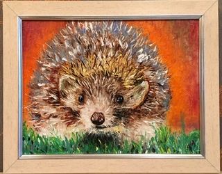 Картина маслом «Портрет ёжика»