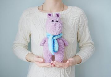 Плюшевая игрушка - плюшевый бегемот