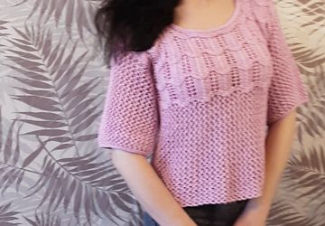 Кофточка летняя ажурная