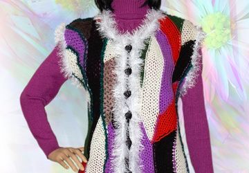 Жилет крючком Амазонка.