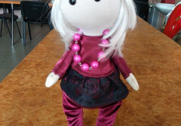 Интерьерная текстильная кукла