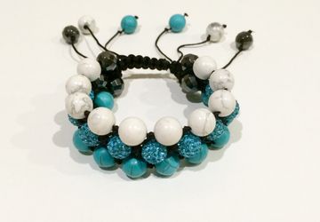 Браслет "Блестящая бирюза"