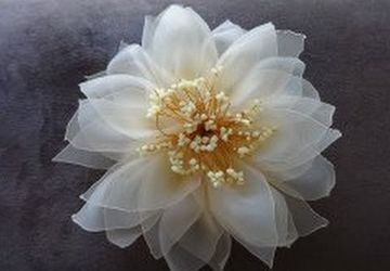 Цветы из органзы своими руками