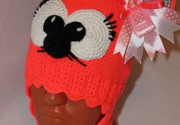 Комплект шапочка и шарф "Мышка"