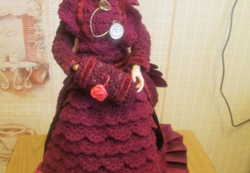 одежда для куклы "Зимний дорожный костюм"