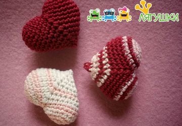 Мягкие сердечки по 100 рублей