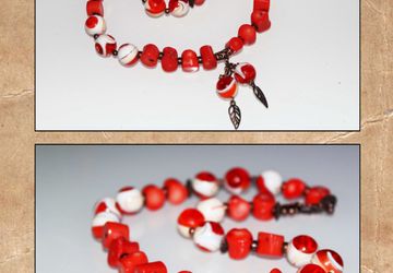 Колье из кораллов